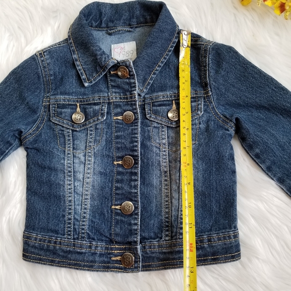 1989 Place Girl's Blue Jeans Jacket, SIZE XS/TP 4. - Picture 11 of 13